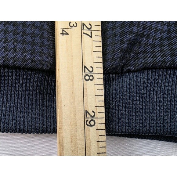 VTG 90's Forrester's Mens XL Blue Checkered V-Neck Pullover Golf Windbreaker - Picture 9 of 9
